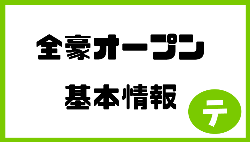 全豪オープン2020基本情報