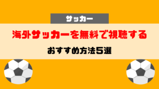 海外サッカー配信_無料